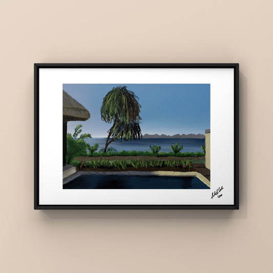 "Fiji Island Oasis" - Digital Art - Photo Print